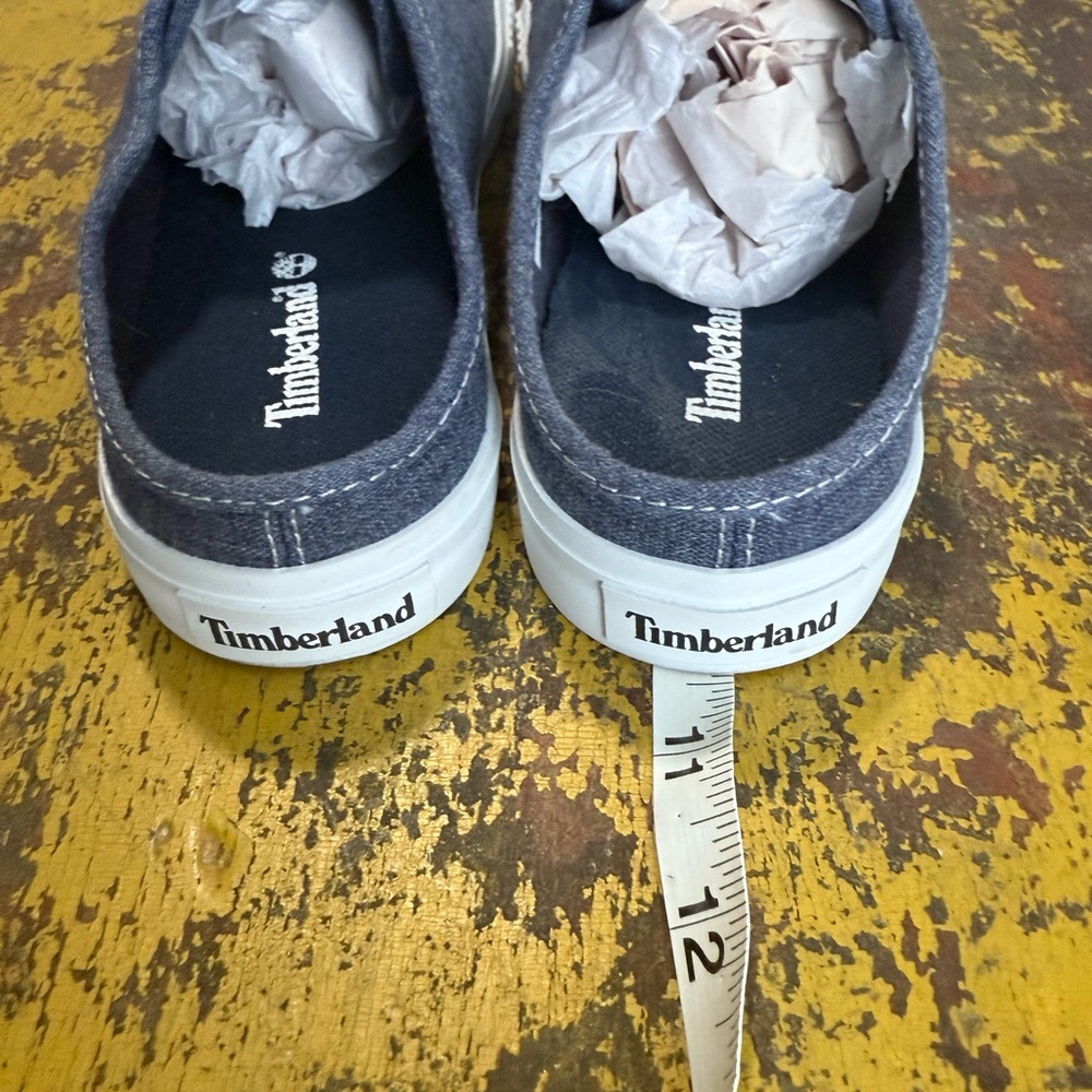 Timberland Blue Casual Sneakers With Canvas Upper View 3